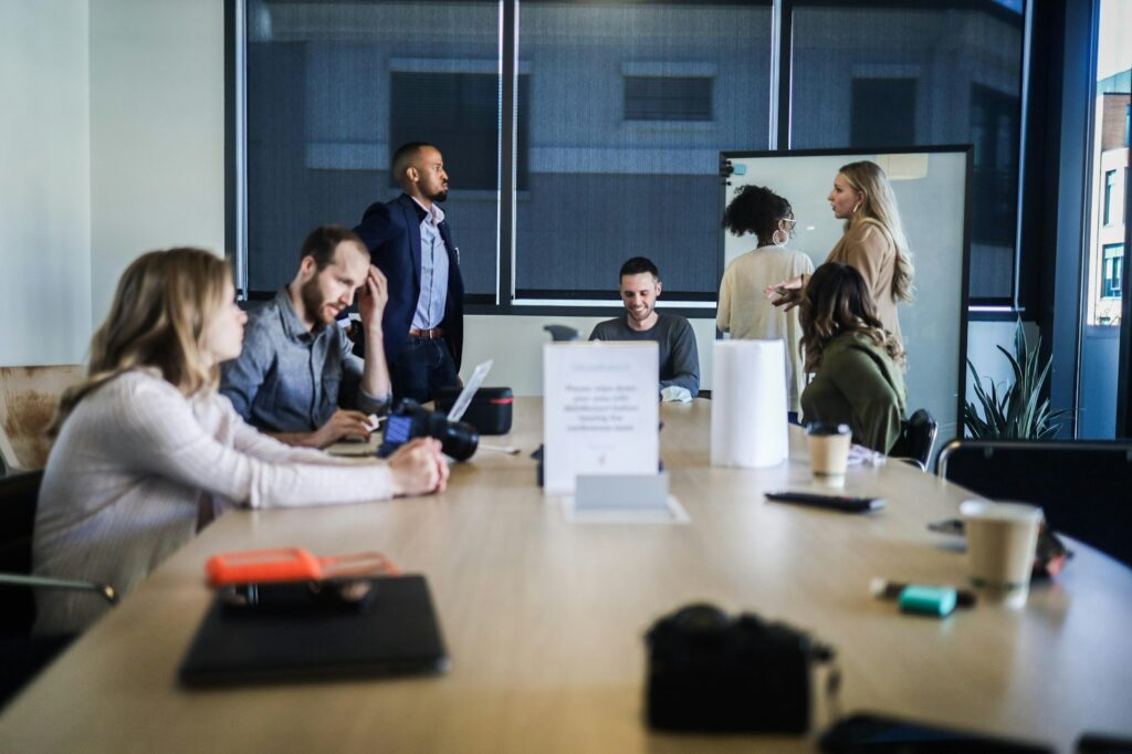 people sitting at the table